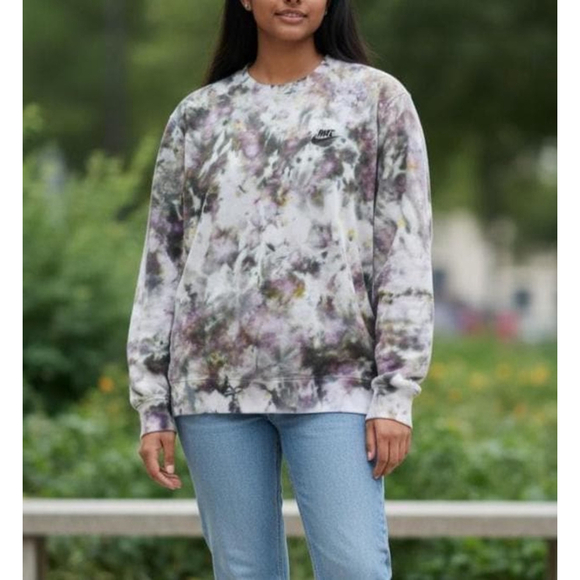 XSMALL NIKE Upcycled Sweatshirt, Thrifted One-of-a-Kind Reclaimed - Picture 5 of 13